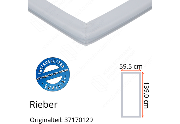 Rieber Türdichtung 139,0 x 59,5 cm Ersatzteil: 37170129 für verschiedene Modelle
