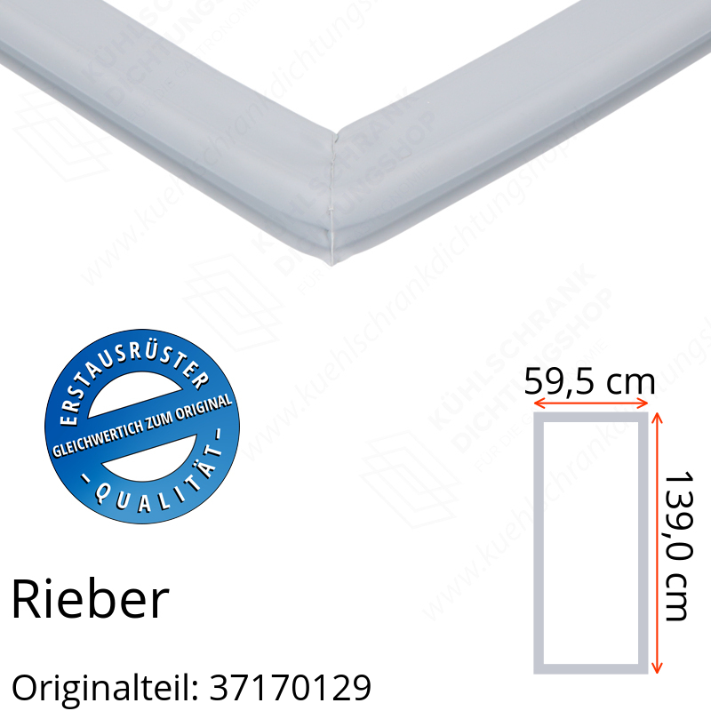 Rieber Türdichtung 139,0 x 59,5 cm Ersatzteil: 37170129 für verschiedene Modelle
