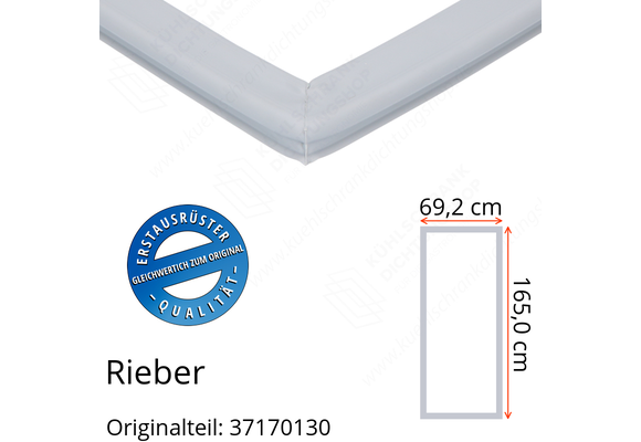 Rieber Türdichtung 165,0 x 69,2 x 165,0 cm Ersatzteil: 37170130 für verschiedene Modelle