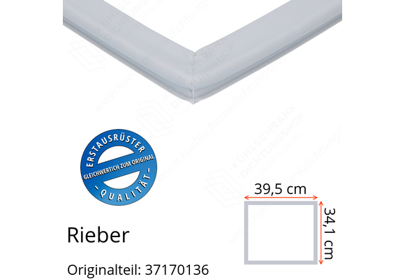 Rieber Schubladendichtung 34,1 x 39,5 cm Ersatzteil: 37170136 für verschiedene Modelle