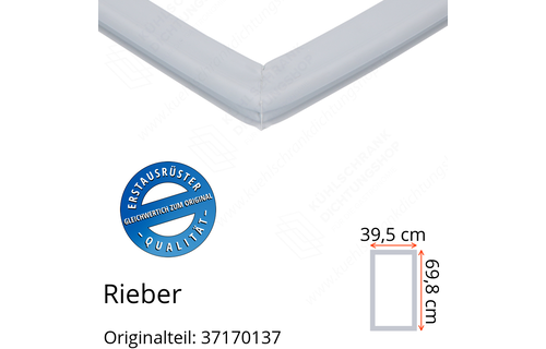 Rieber Schubladendichtung 69,8 x 39,5 cm Ersatzteil: 37170137 für verschiedene Modelle
