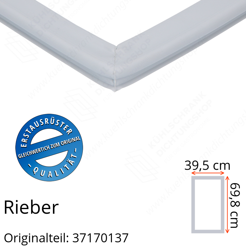 Rieber Schubladendichtung 69,8 x 39,5 cm Ersatzteil: 37170137 für verschiedene Modelle