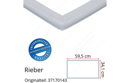 Rieber Schubladendichtung 34,1 x 59,5 cm Ersatzteil: 37170143 für verschiedene Modelle