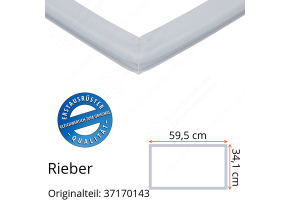 Rieber Schubladendichtung 34,1 x 59,5 cm Ersatzteil: 37170143 für verschiedene Modelle