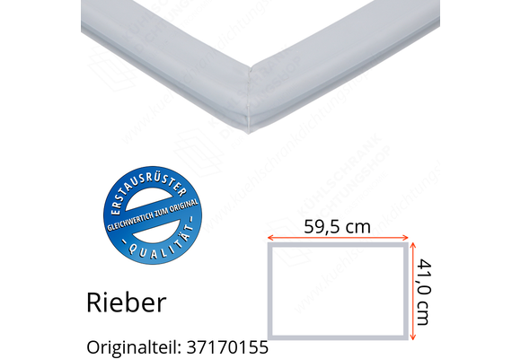 Rieber Schubladendichtung 41,0 x 59,5 cm Ersatzteil: 37170155 für verschiedene Modelle