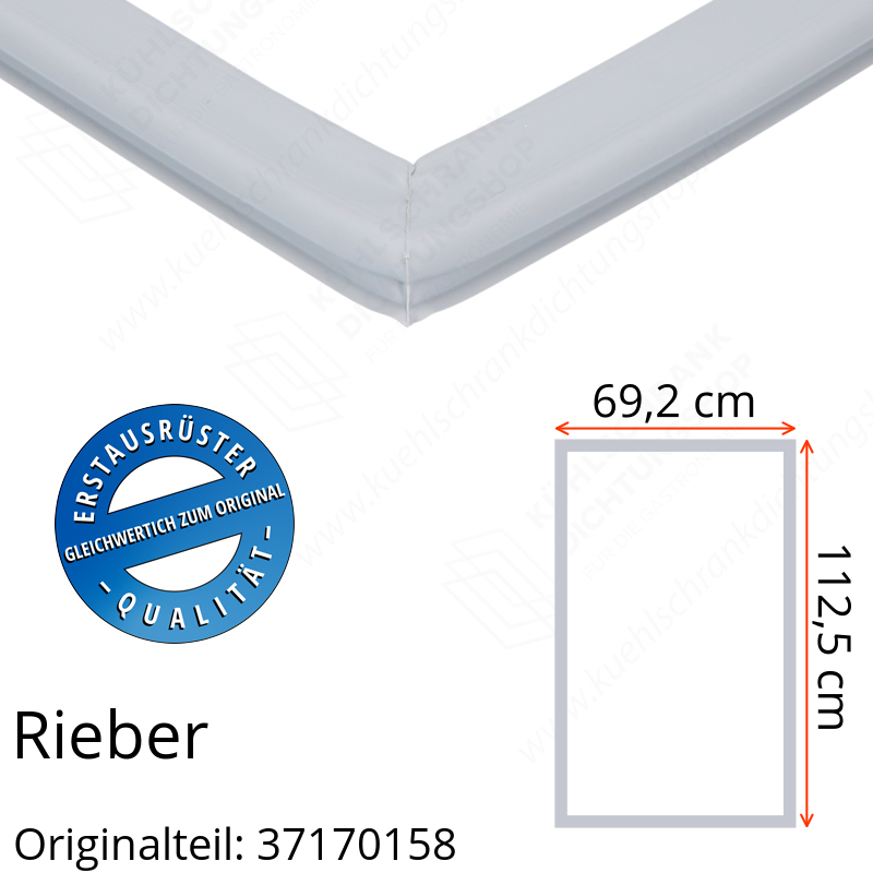 Rieber Türdichtung 112,5 x 69,2 cm Ersatzteil: 37170158 für verschiedene Modelle