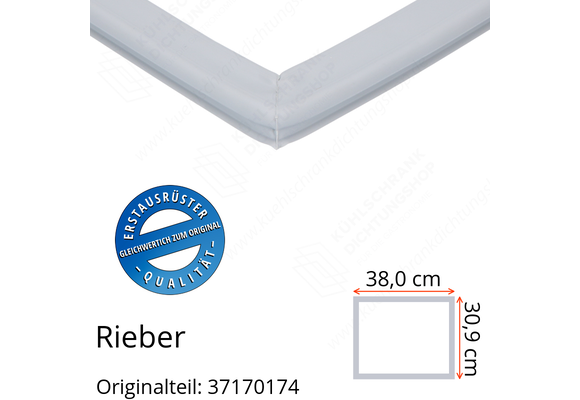 Rieber Schubladendichtung 30,9 x 38,0 cm Ersatzteil: 37170174 für verschiedene Modelle