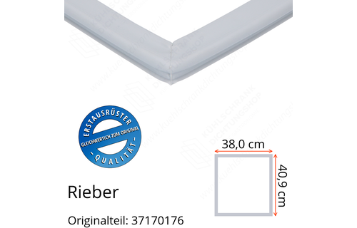 Rieber Schubladendichtung 40,9 x 38,0 cm Ersatzteil: 37170176 für verschiedene Modelle