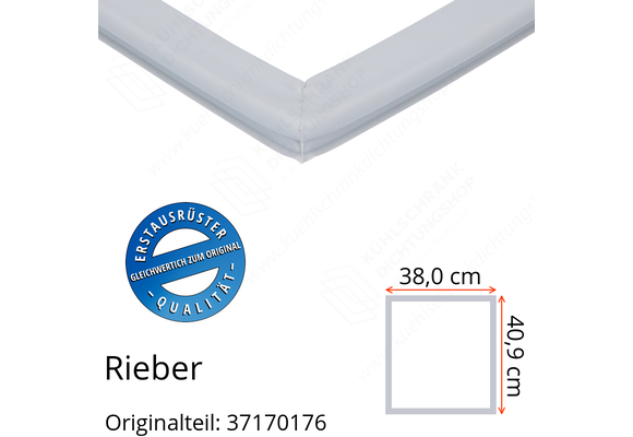 Rieber Schubladendichtung 40,9 x 38,0 cm Ersatzteil: 37170176 für verschiedene Modelle