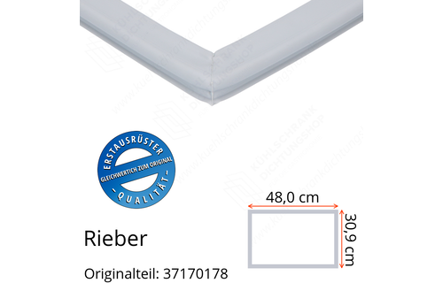 Rieber Schubladendichtung 30,9 x 48,0 cm Ersatzteil: 37170178 für verschiedene Modelle