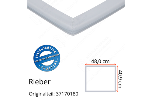 Rieber Schubladendichtung 40,9 x 48,0 cm Ersatzteil: 37170180 für verschiedene Modelle