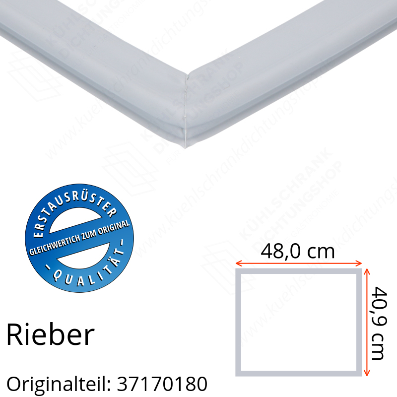 Rieber Schubladendichtung 40,9 x 48,0 cm Ersatzteil: 37170180 für verschiedene Modelle