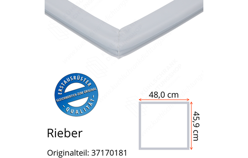 Rieber Schubladendichtung 45,9 x 48,0 cm Ersatzteil: 37170181 für verschiedene Modelle