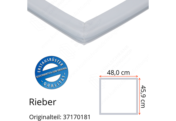 Rieber Schubladendichtung 45,9 x 48,0 cm Ersatzteil: 37170181 für verschiedene Modelle