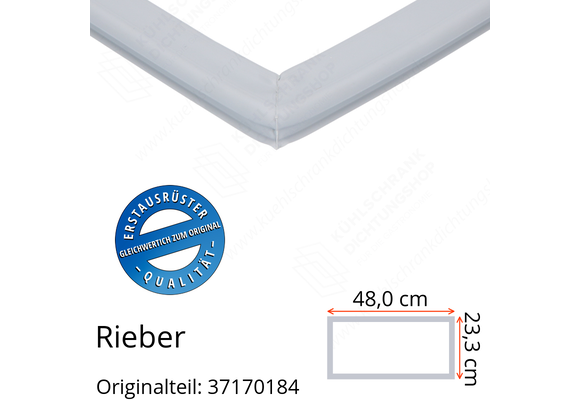 Rieber Schubladendichtung 23,3 x 48,0 cm Ersatzteil: 37170184 für verschiedene Modelle