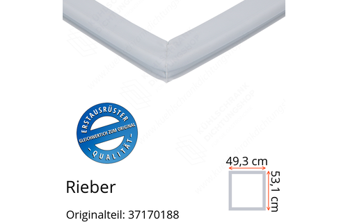 Rieber Türdichtung 53,1 x 49,3 cm Ersatzteil: 37170188 für verschiedene Modelle