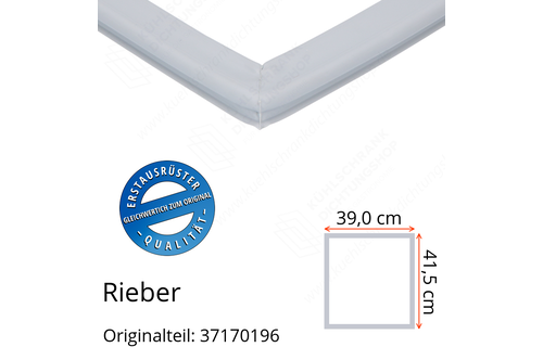 Rieber Schubladendichtung 41,5 x 39,0 cm Ersatzteil: 37170196 für verschiedene Modelle