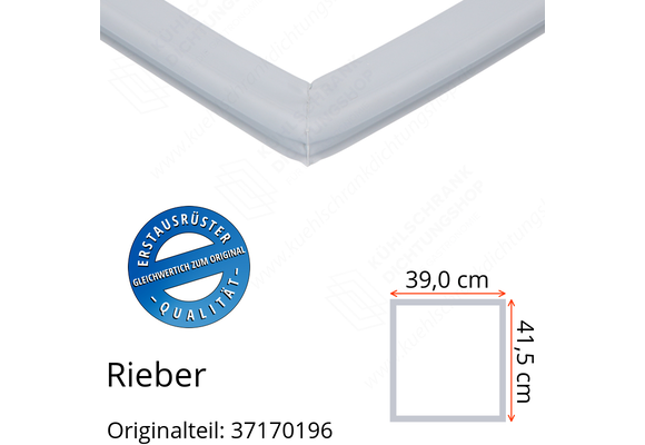 Rieber Schubladendichtung 41,5 x 39,0 cm Ersatzteil: 37170196 für verschiedene Modelle
