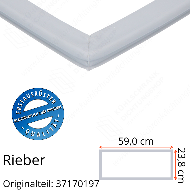 Rieber Schubladendichtung 23,8 x 59,0 cm Ersatzteil: 37170197 für verschiedene Modelle