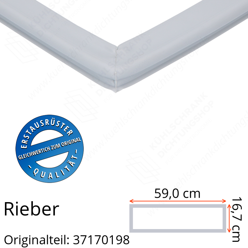 Rieber Schubladendichtung 16,7 x 59,0 cm Ersatzteil: 37170198 für verschiedene Modelle