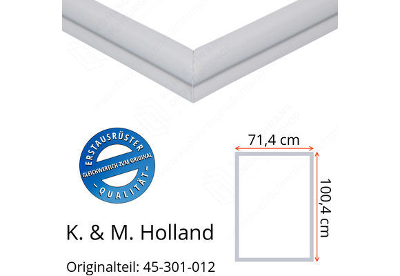 K. & M. Holland Türdichtung 100,4 x 71,4 cm Ersatzteil: 45-301-012 für verschiedene Modelle