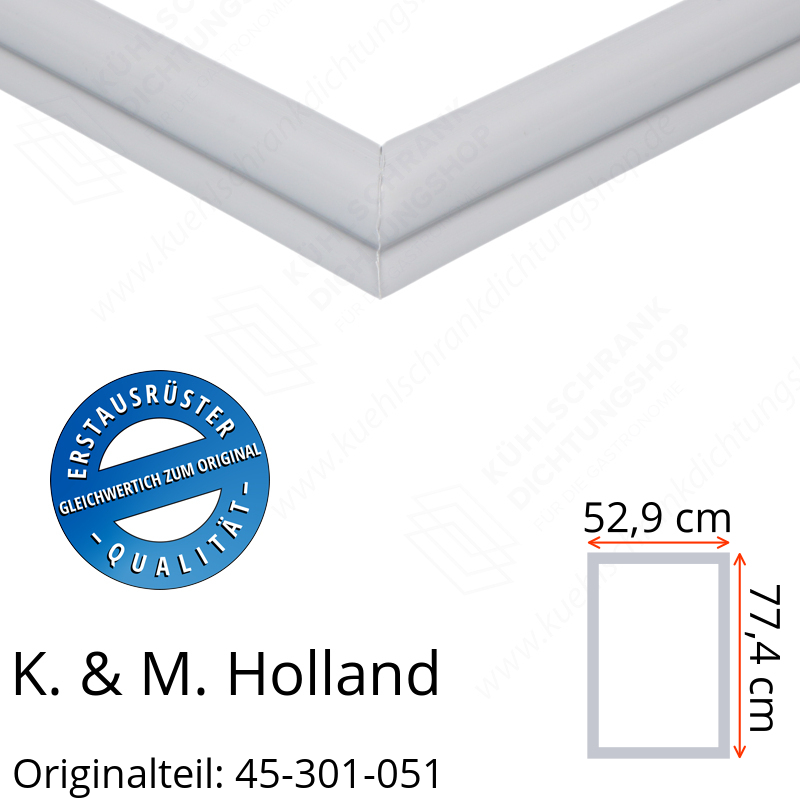 K. & M. Holland Türdichtung 77,4 x 52,9 cm Ersatzteil: 45-301-051 für verschiedene Modelle