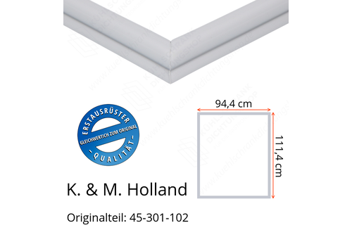 K. & M. Holland Türdichtung 111,4 x 94,4 cm Ersatzteil: 45-301-102 für verschiedene Modelle