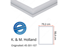 K. & M. Holland Türdichtung 98,4 x 79,2 cm Ersatzteil: 45-301-107 für verschiedene Modelle