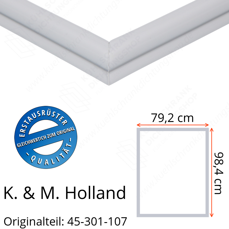 K. & M. Holland Türdichtung 98,4 x 79,2 cm Ersatzteil: 45-301-107 für verschiedene Modelle