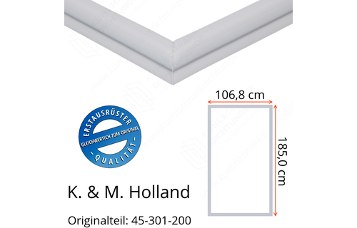 K. & M. Holland Türdichtung 185,0 x 106,8 cm Ersatzteil: 45-301-200 für verschiedene Modelle