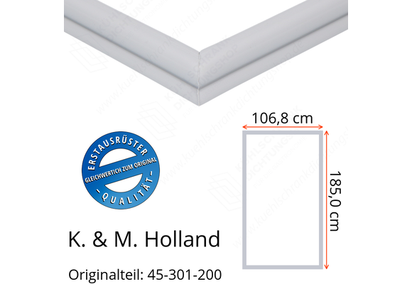 K. & M. Holland Türdichtung 185,0 x 106,8 cm Ersatzteil: 45-301-200 für verschiedene Modelle