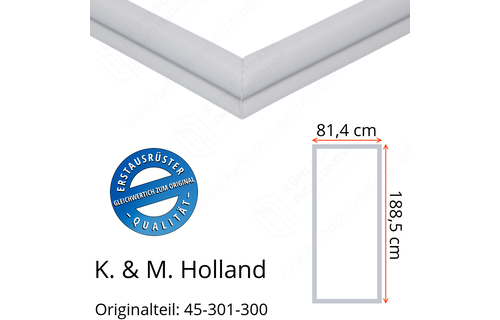 K. & M. Holland Türdichtung 188,5 x 81,4 cm Ersatzteil: 45-301-300 für verschiedene Modelle