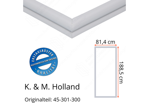 K. & M. Holland Türdichtung 188,5 x 81,4 cm Ersatzteil: 45-301-300 für verschiedene Modelle