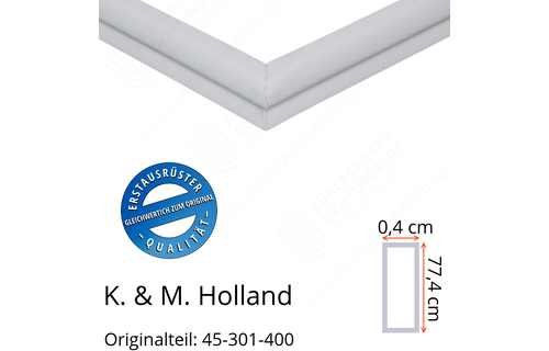 K. & M. Holland Türdichtung 77,4 x 30,4 cm Ersatzteil: 45-301-400 für verschiedene Modelle