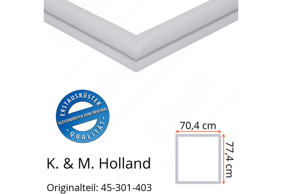 K. & M. Holland Türdichtung 77,4 x 70,4 cm Ersatzteil: 45-301-403 für verschiedene Modelle