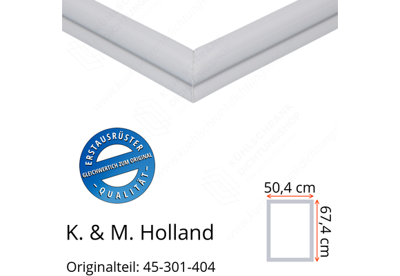K. & M. Holland Türdichtung 67,4 x 50,4 cm Ersatzteil: 45-301-404 für verschiedene Modelle