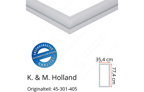K. & M. Holland Türdichtung 77,4 x 35,4 cm Ersatzteil: 45-301-405 für verschiedene Modelle