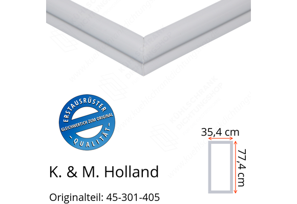 K. & M. Holland Türdichtung 77,4 x 35,4 cm Ersatzteil: 45-301-405 für verschiedene Modelle