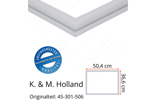 K. & M. Holland Schubladendichtung 36,6 x 50,4 cm Ersatzteil: 45-301-506 für verschiedene Modelle