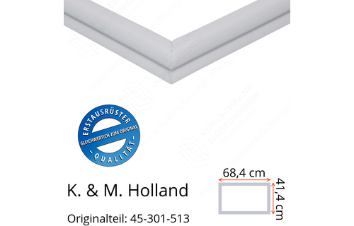 K. & M. Holland Türdichtung 41,4 x 68,4 cm Ersatzteil: 45-301-513 für verschiedene Modelle