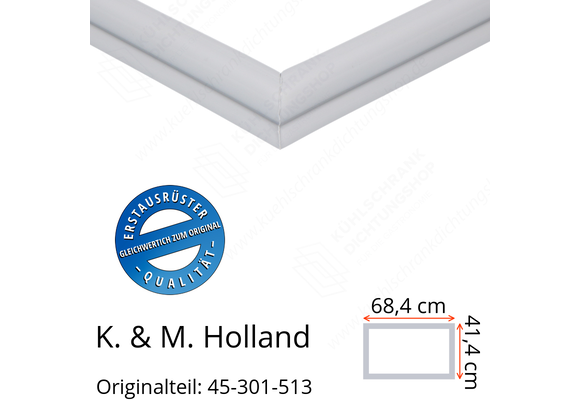 K. & M. Holland Türdichtung 41,4 x 68,4 cm Ersatzteil: 45-301-513 für verschiedene Modelle