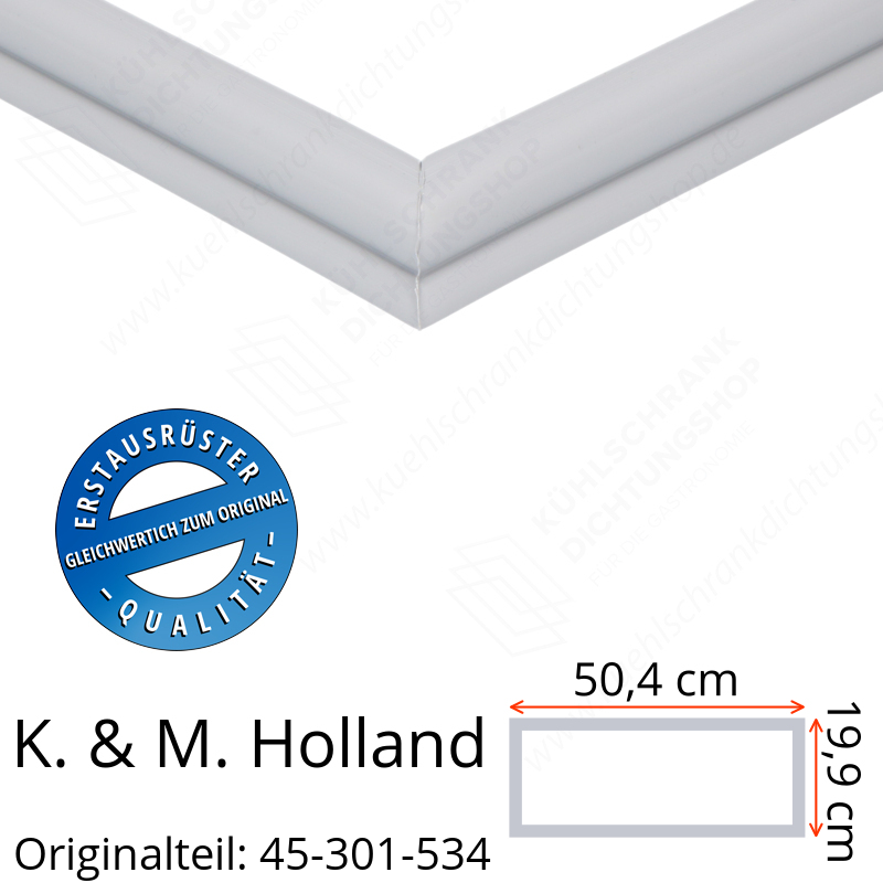 K. & M. Holland Türdichtung 19,9 x 50,4 cm Ersatzteil: 45-301-534 für verschiedene Modelle