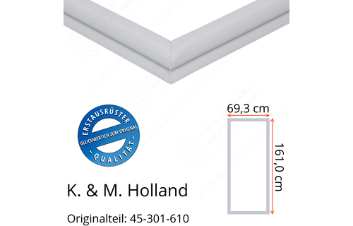 K. & M. Holland Türdichtung 161,0 x 69,3 cm Ersatzteil: 45-301-610 für verschiedene Modelle