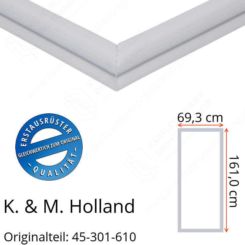 K. & M. Holland Türdichtung 161,0 x 69,3 cm Ersatzteil: 45-301-610 für verschiedene Modelle