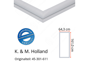 K. & M. Holland Türdichtung 161,0 x 64,3 cm Ersatzteil: 45-301-611 für verschiedene Modelle
