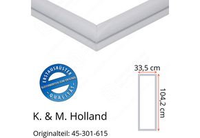 K. & M. Holland Türdichtung 104,2 x 33,5 cm Ersatzteil: 45-301-615 für verschiedene Modelle