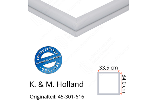 K. & M. Holland Türdichtung 34,0 x 33,5 cm Ersatzteil: 45-301-616 für verschiedene Modelle