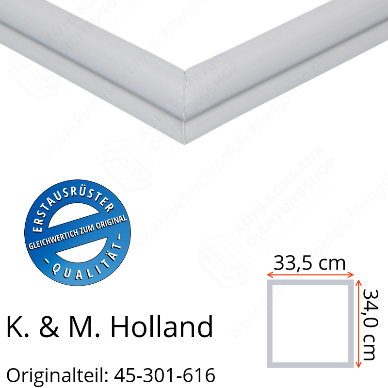 K. & M. Holland Türdichtung 34,0 x 33,5 cm Ersatzteil: 45-301-616 für verschiedene Modelle