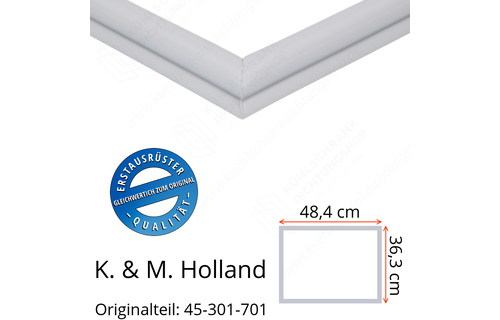 K. & M. Holland Schubladendichtung 36,3 x 48,4 cm Ersatzteil: 45-301-701 für verschiedene Modelle