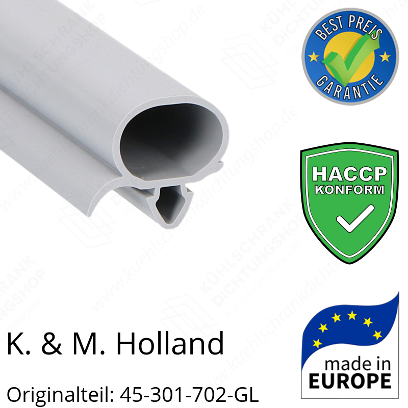 K. & M. Holland Schubladendichtung 22,8 x 47,3 cm Ersatzteil: 45-301-702-GL für verschiedene Modelle